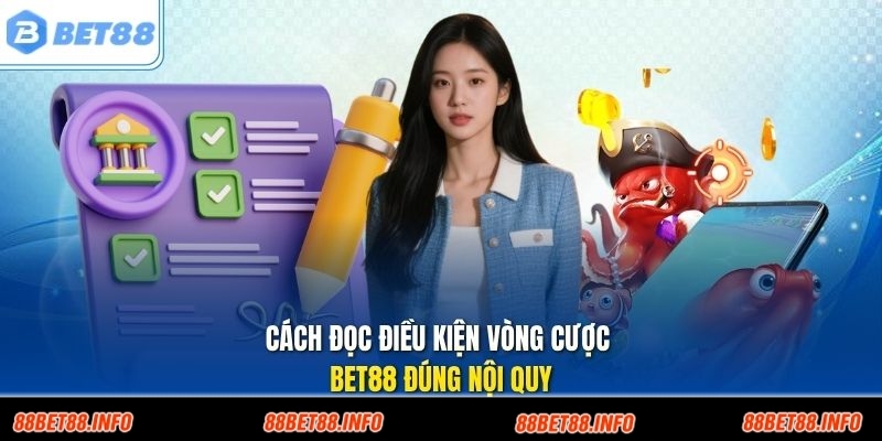 Cách đọc điều kiện vòng cược Bet88 đúng nội quy