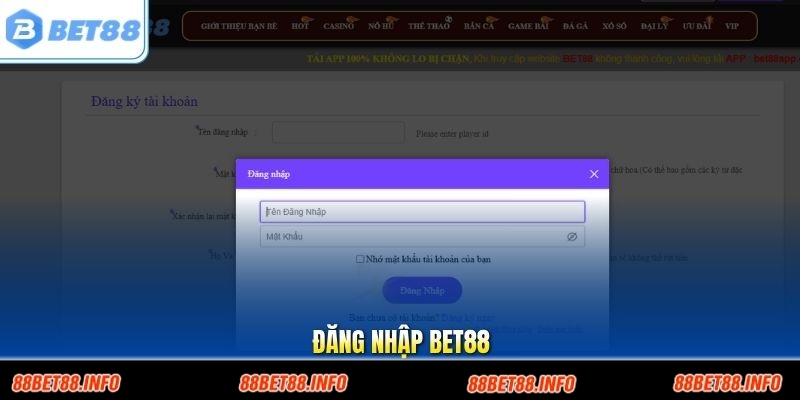 Đăng Nhập BET88 An Toàn – Link Truy Cập Mới Nhất Năm 2026